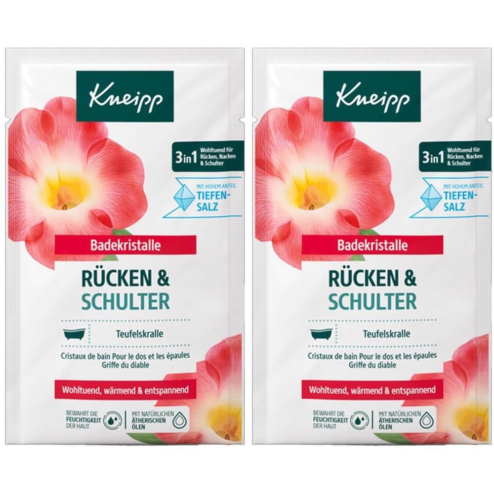 Kneipp Badekristalle Rücken & Schulter 2x 2x60 g Salz