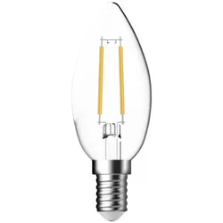 Nordlux E14 LED-Leuchtmittel klar Filament Kerze 470lm 4W wie 40W warmweiß