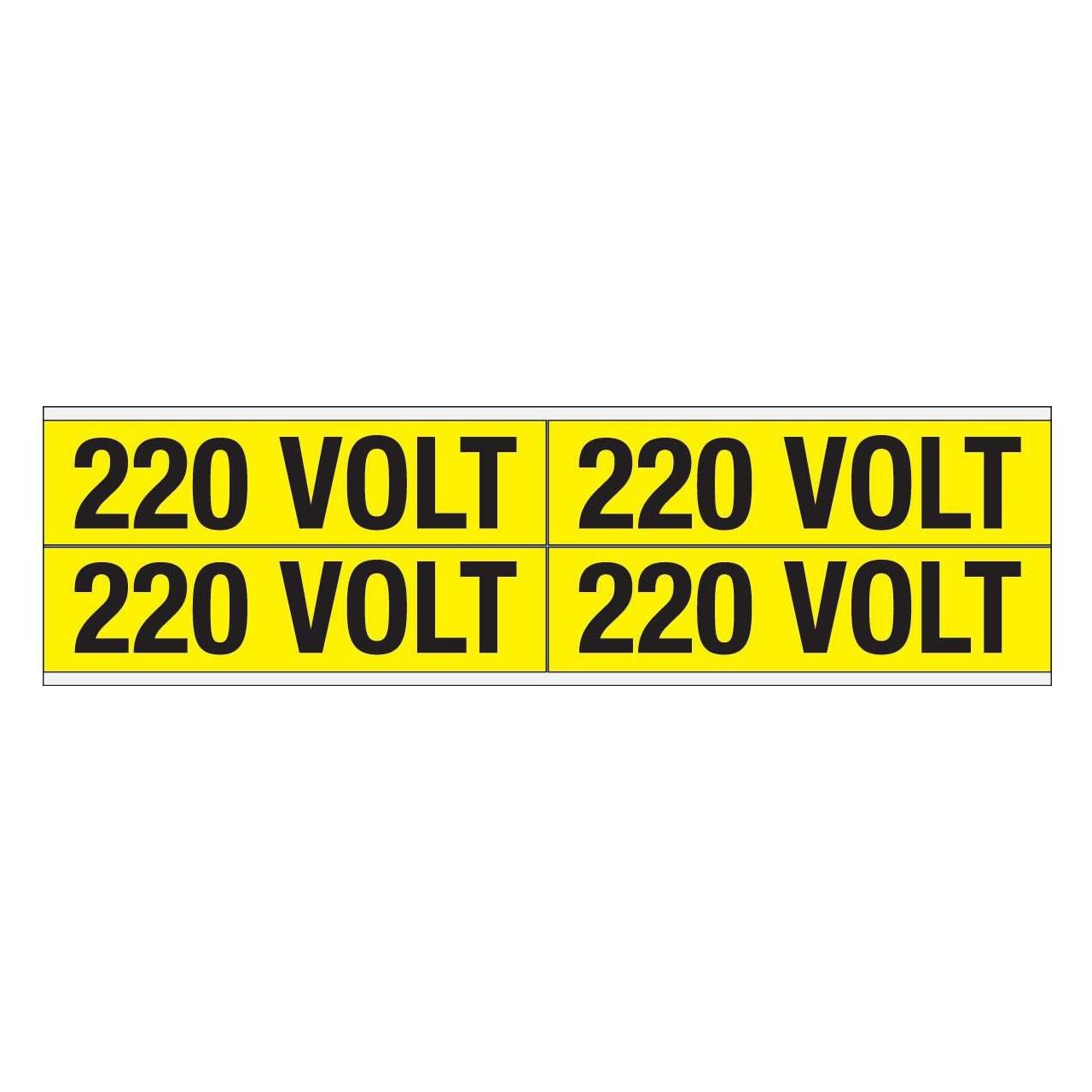 Brady Kennzeichnungen für Leitungen und Stromspannung, 220 Volt (VOLTAGE MARKERS CV 220 VOLT B)