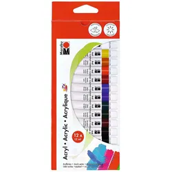 Marabu Acrylfarben-Set, farbsortiert
