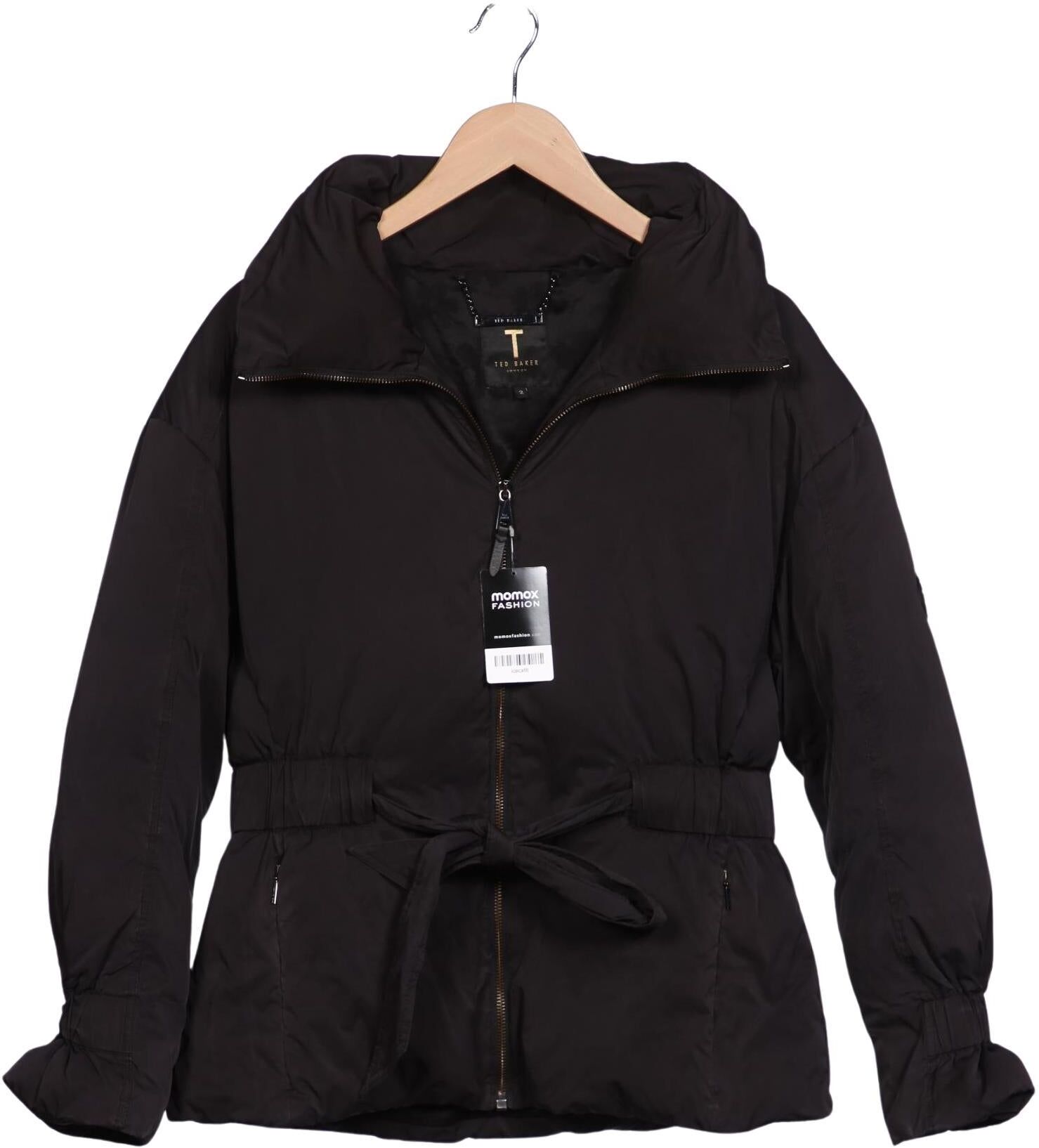 TED Baker Damen Jacke, Schwarz, Gr. EU 38 (Ted Baker 2), Synthetik / Elasthan - Second Hand