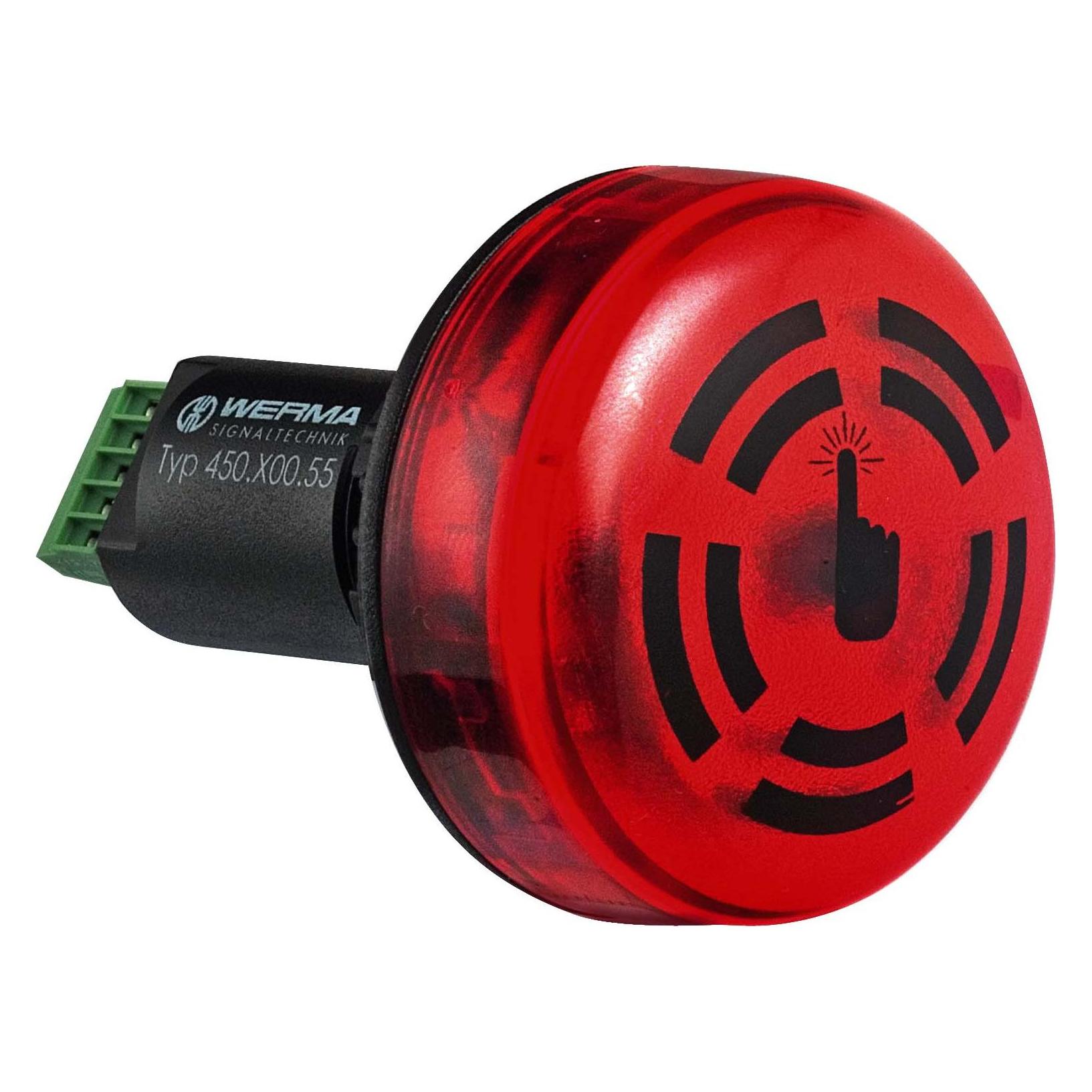 Werma LED-Summer-Kombination 24Vdc rot (45010055)