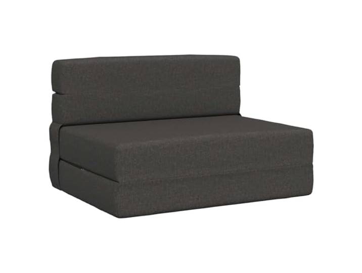 Coespram Schlafsofa Faltbar 2-in-1 Klappsofa Dunkelgrau 70x80x60 cm Platzsparendes 2-in-1 Design verwandelt den gemütlichen Sesselsitz im Wohnzimmer schnell in eine Schlafmatratze.