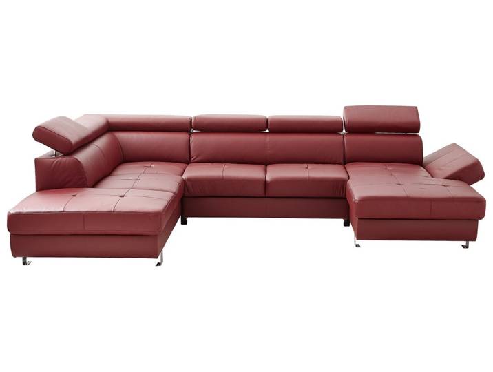 Stylife Wohnlandschaft TORINO, bordeaux, Leder