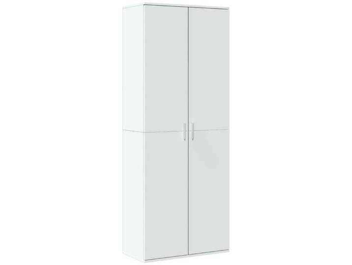 Style intemporel - Armoire Vaisselier/commode Bahaut - Blanc - Buffet haut blanc 70x35x180cm bois d'ingénierie @7741313