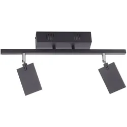 Deckenleuchte (LBH 52,50x24x22,50 cm) - schwarz - LBH 52,50x24x22,50 cm