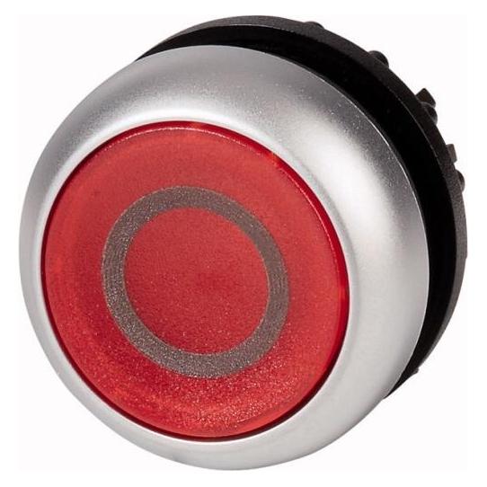 Eaton Illuminated PB, flush, red '0' (M22-DL-R-X0)