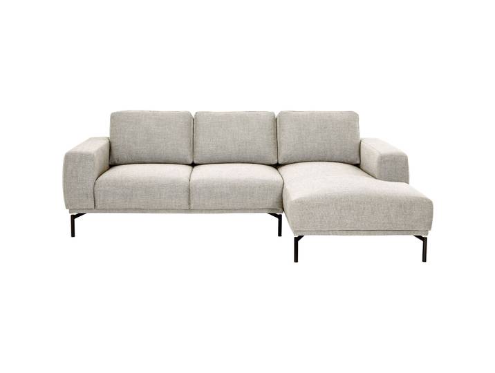 MyDeal Ecksofa Maja 70 Prozent Polyester 30 Prozent Zellulose Acetat weiss B 243 T 162 cm - Material: 70% Polyester 30% Zellulose Acetat - Möbel