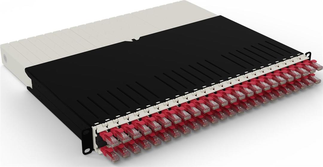 PATCHBOX .one / 8RU / UTP / Red, 0,8 m, Cat6a, U/UTP (UTP), RJ-45, RJ-45, Rot