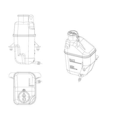 NRF Ausgleichsbehälter, Kühlmittel 454040 für MINI