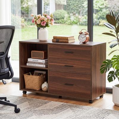 1Easylife Wooden Rolling File Cabinet, 39-Inch Office Lateral Filing Cabinet