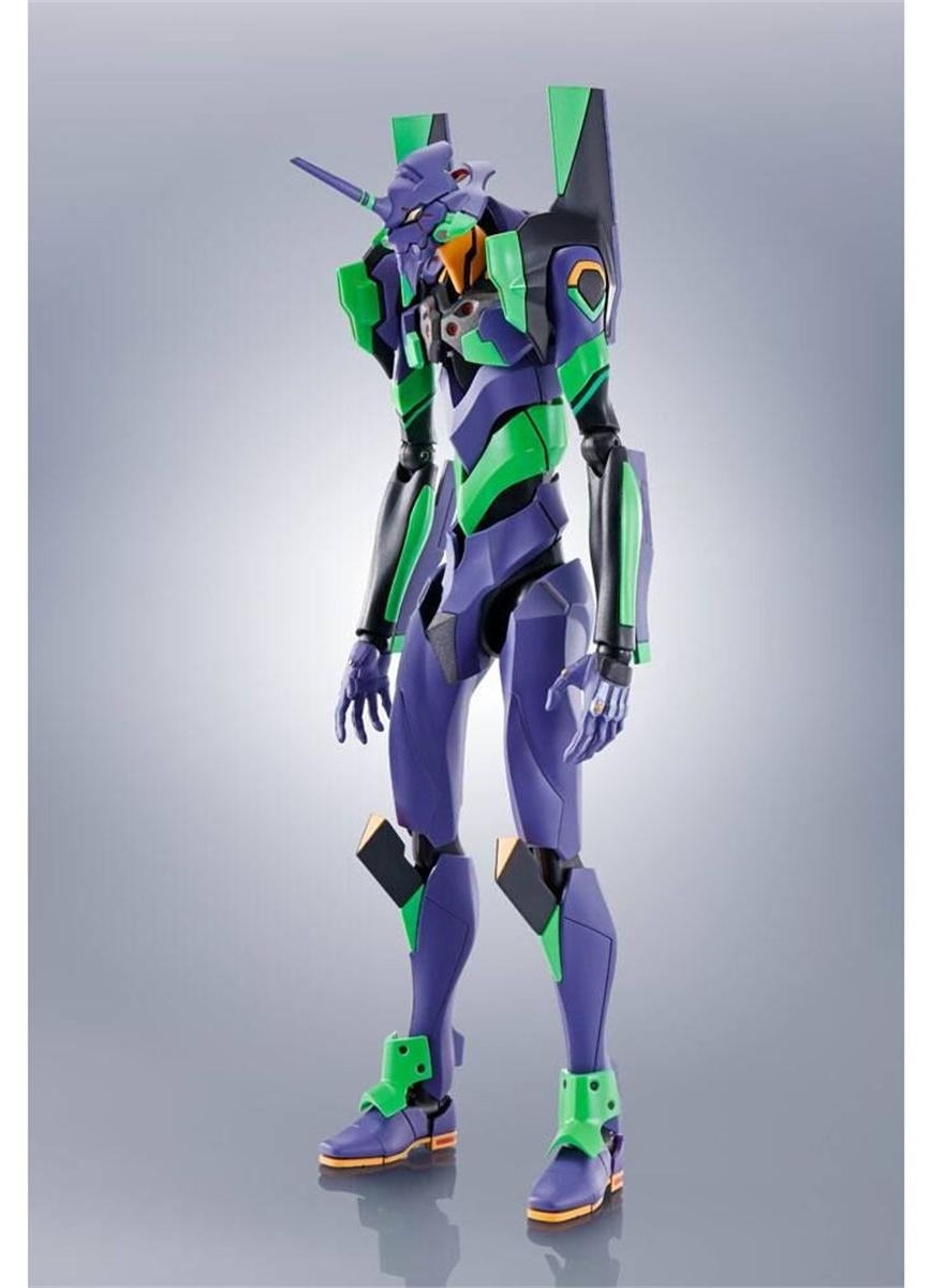 Bandai Tamashii Nations Robot Spirits Evangelion Test Type-01 met Spear of Cassius figuur, Evangelion: 3.0+1.0 Thrice Upon a Time herziene editie, 17 cm
