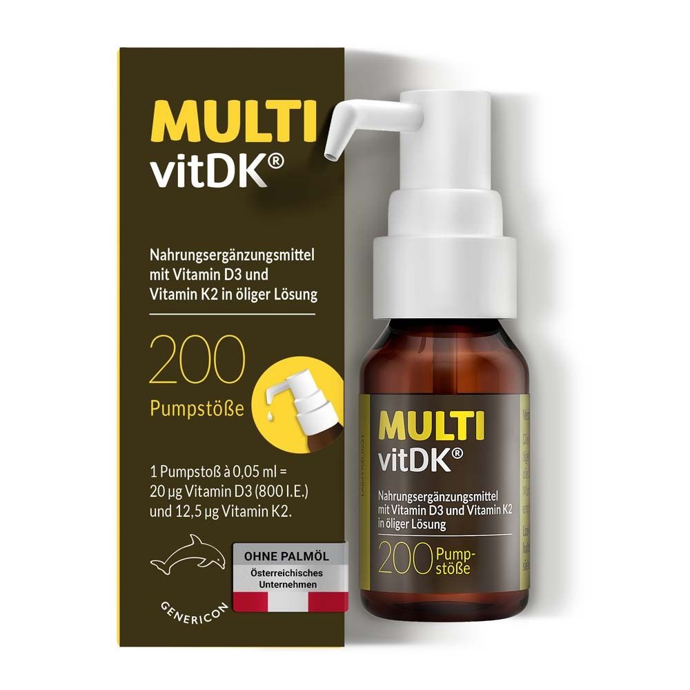 Multivitdk Lösung Vitamin D3+K2 10 ml Pumplösung