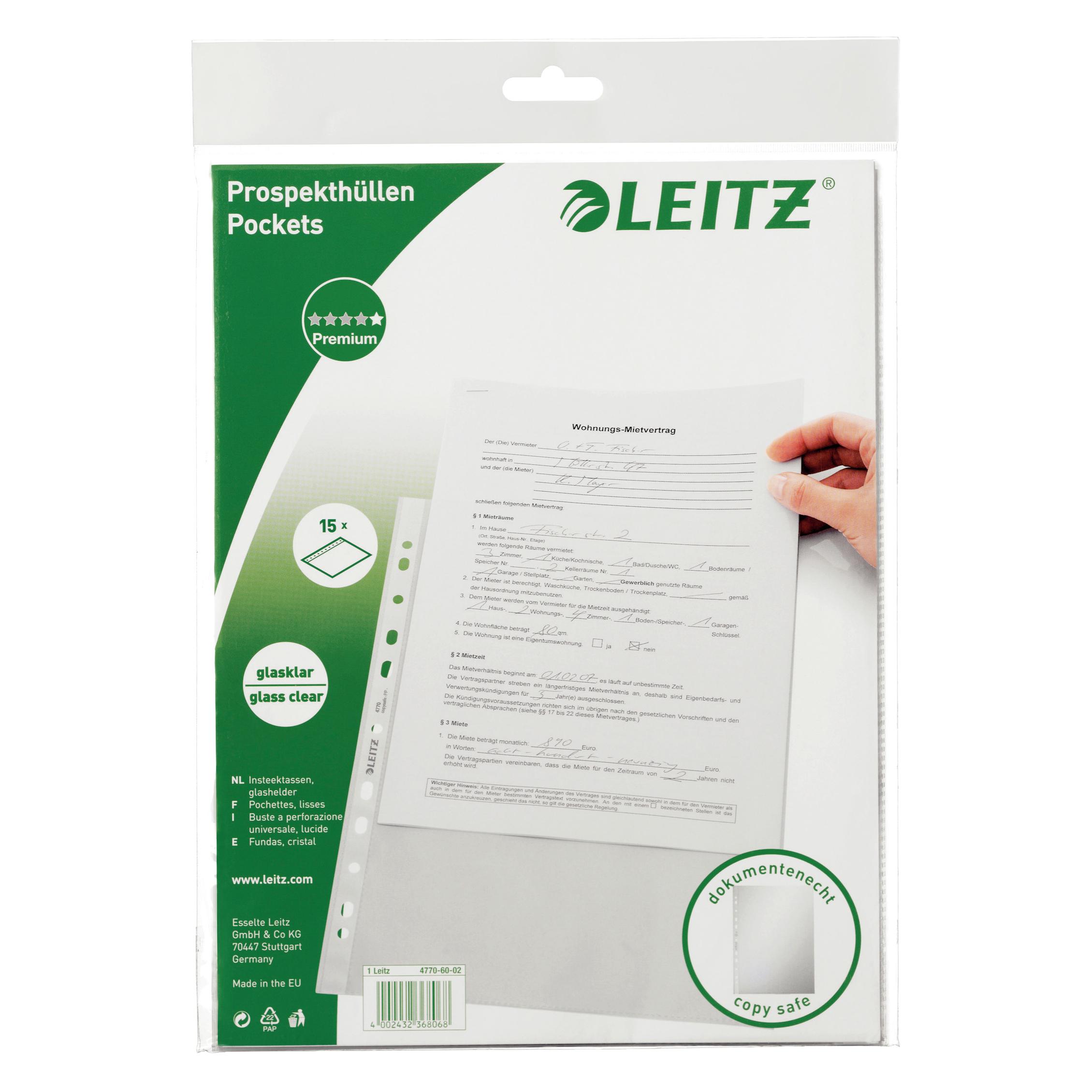 Leitz Standard Prospekthülle (A4, 15x) (47706002)