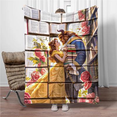 Shop Station Beauty And The Beast Flannel Throw Blanket Soft Fleece Cozy Couch & Bed Blanket 3 27x39in