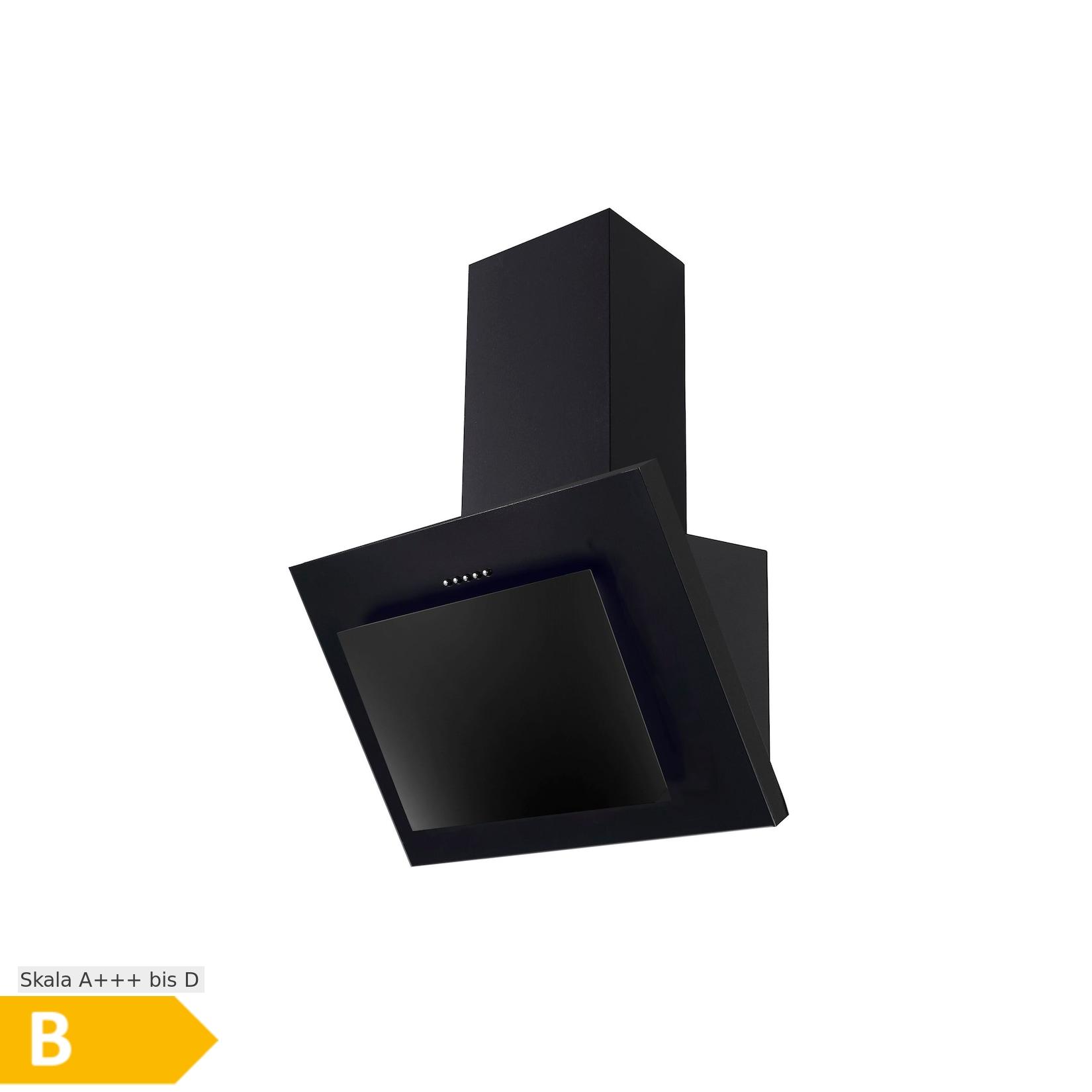 PKM Dunstabzugshaube S28-60 BBPY Glas schwarz Kopffreihaube 60cm