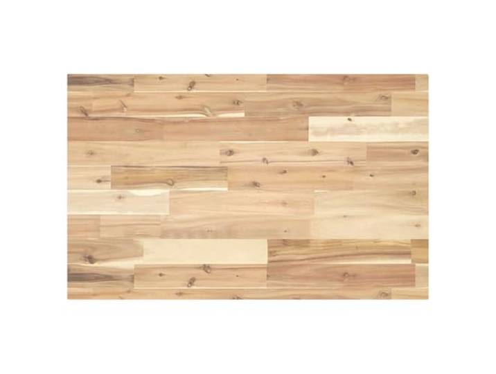 Tischplatte Eckig 120x50x4 cm Massivholz Akazie Rohe Oberfläche, farblos, zum Bemalen oder Lackieren, leicht zu reinigen, Renovierungsplatte