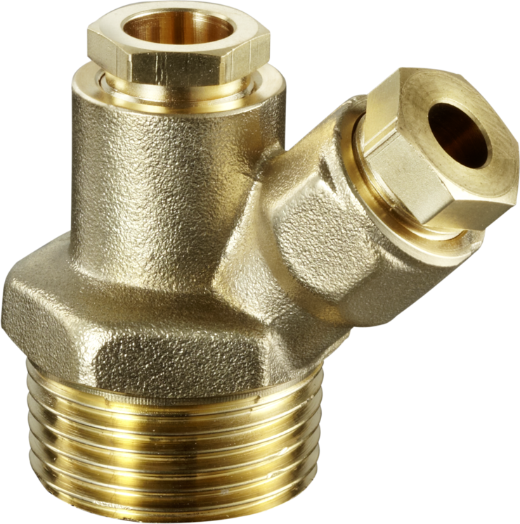 Oventrop match0 2040152 R 1x8 / 10 / 12mm, double, pour avant / arrière