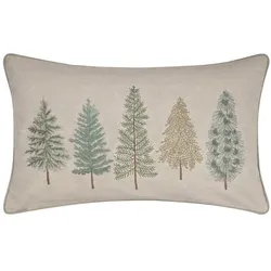Kissenbezug Pine Tree 30 x 50 cm Mischgewebe Beige Natur