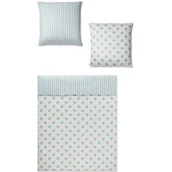 Covered Mako-Satin Bettwäsche »Dots« 717-1  – erhältlich in 4 Größen