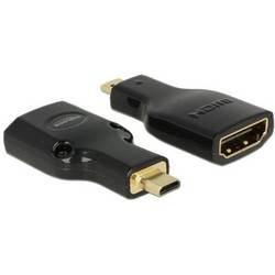 Delock 65664 HDMI Adapter [1x Mini HDMI™ - 1x HDMI-Buchse] Schwarz 0 cm