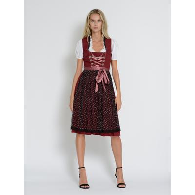 Dirndl JCC "31023115", Damen, Gr. 42, Normalgrößen, Web, lila (berry), Web, Obermaterial: 100% Baumwolle. Futter: 100% Baumwolle. Schürze: 100% Polyester, Kleider