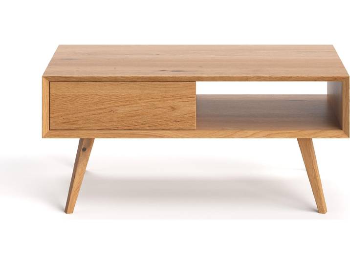 Table basse Quatro en bois massif 120 cm\, bois massif\, scandinave