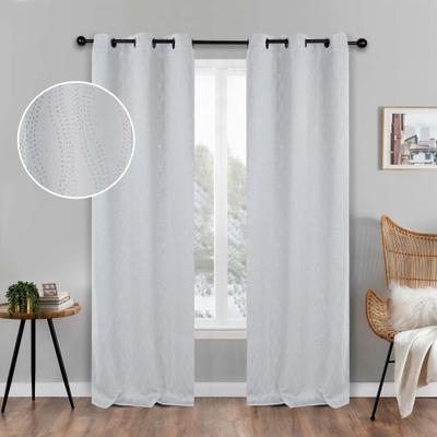 Superior Zuri Washable Room Darkening Curtains - Set of 2 Panels Window Drapes for Privacy, UV Sunlight Reduction