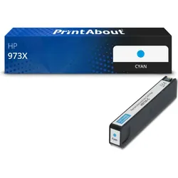 Druckerpatrone kompatibel mit HP 973X (F6T81AE) - Cyan - Hohe Kapazität