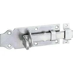 Schlossriegel gerade,mit befestigter Schlaufe, 100x45 mm, galvanisch verzinkt, dickschichtpassiviert