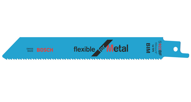 Bosch Säbelsägeblatt S 922 BF, Flexible for Metal, 25er-Pack 2608657550