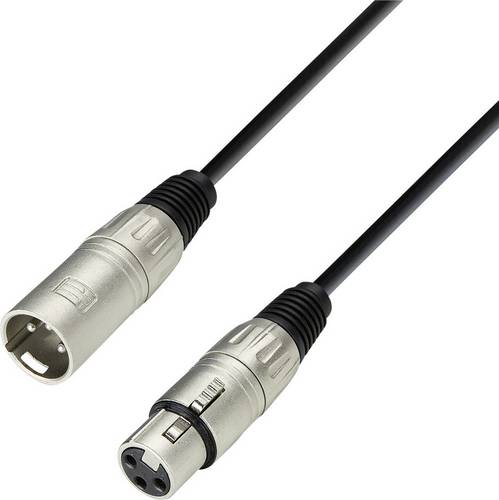 Adam Hall K3MMF1000 XLR Verbindungskabel [1x XLR-Buchse - 1x XLR-Stecker] 10.00m Schwarz