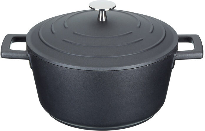 MasterClass Cast Aluminum Round Casserole Black 2.5L