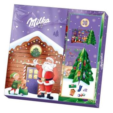 Milka 3D Adventskalender 163,0 g, 1 St. (25 Türchen) (4307479)