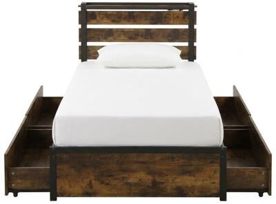Costway Twin Bed Frame with 4 Large Storage Drawers – Space-Saving Platform Bed for Small Rooms