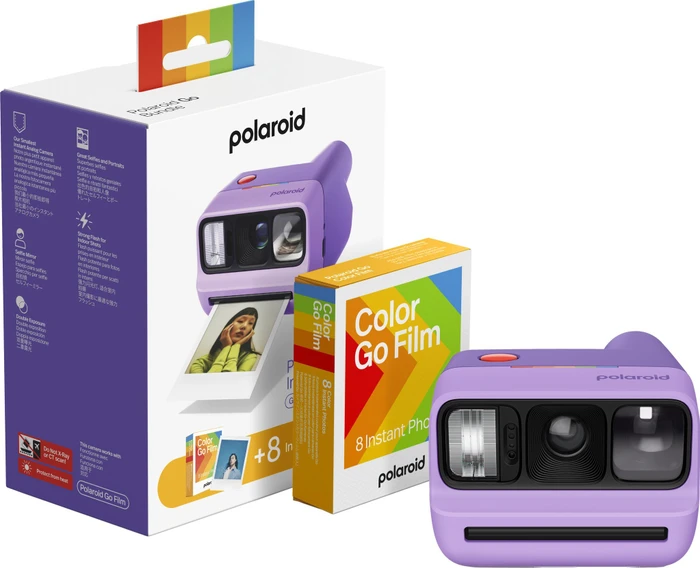 Polaroid Go Gen 3 Purple + Color Film Bundle (8 Fotos)