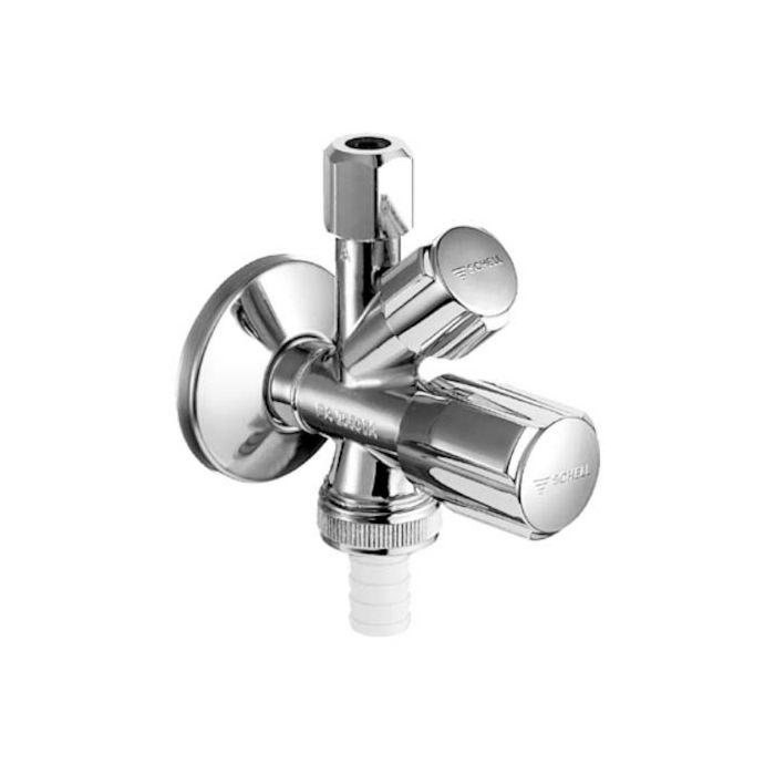 Schell COMFORT Kombi-Eckventil 035450699 G 1/2 AG, Sicherungseinrichtung, mit ASAG easy, mit Rückflussverhinderer, verchromt
