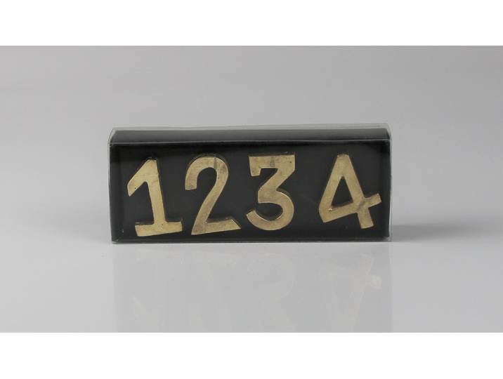 Deko-Schriftzug AM DESIGN Kerzenstecker, aus Aluminium , gold, B:5cm, Aluminium, Dekofiguren, Deko-Schriftzug, 2er Set