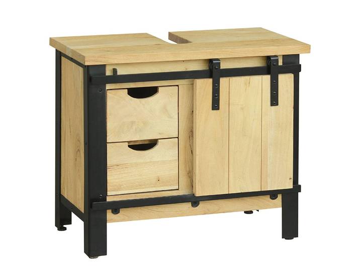 Meuble sous-lavabo 70 x 60 x 40cm Marron/Acacia