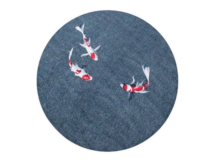 Tapis de salon - Pop Collection - Japanese Pond - 240 x 240 cm - Motifs excentriques et originaux ajoutez une touche de style