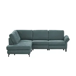Max Schelling Ecksofa Flachgewebe Maximum Plus ¦ türkis/petrol ¦ Maße (cm): B: 265 H: 91 T: 200.0