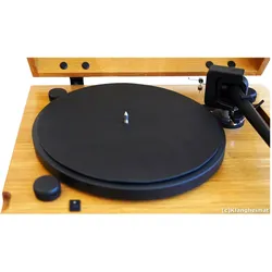 Simply Analog Leather Slip Mat Premium, Plattenspieler Zubehör, Schwarz
