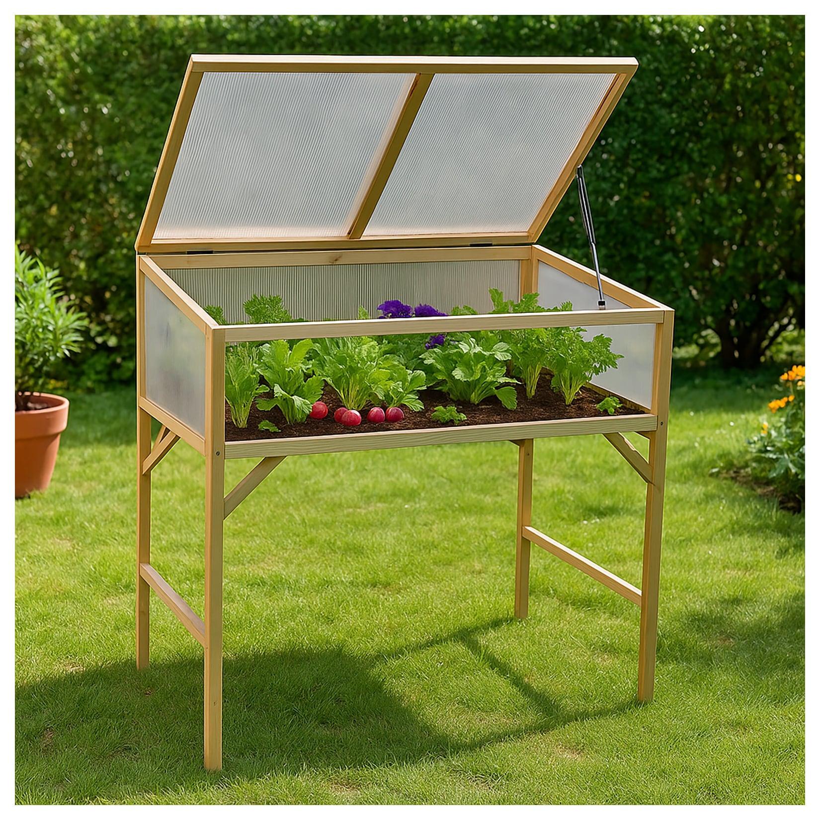 HTI-Living Frühbeet 90 x 50 Kräuterbeet