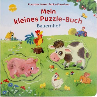 Mein kleines Puzzle-Buch. Bauernhof, Gebundene Ausgabe von Franziska Jaekel, Arena, 978-3-401-72209-2