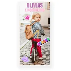 Einladungskarte Einschulung: Sticker mit Foto