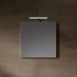 RIHO Porto Spiegel rechteckig, ohne Beleuchtung, verspiegelt, F014014ALU, Ausführung: 600x600mm