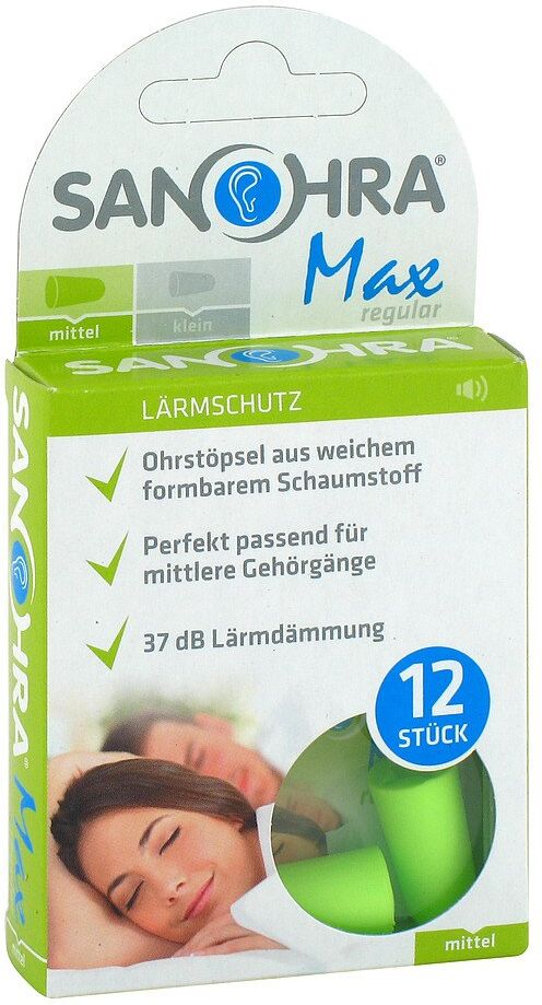 Sanohra max Gehörschutzstöpsel für Erwachsene