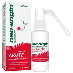 Neo-Angin Benzydamin Spray gegen akute Halsschmerzen