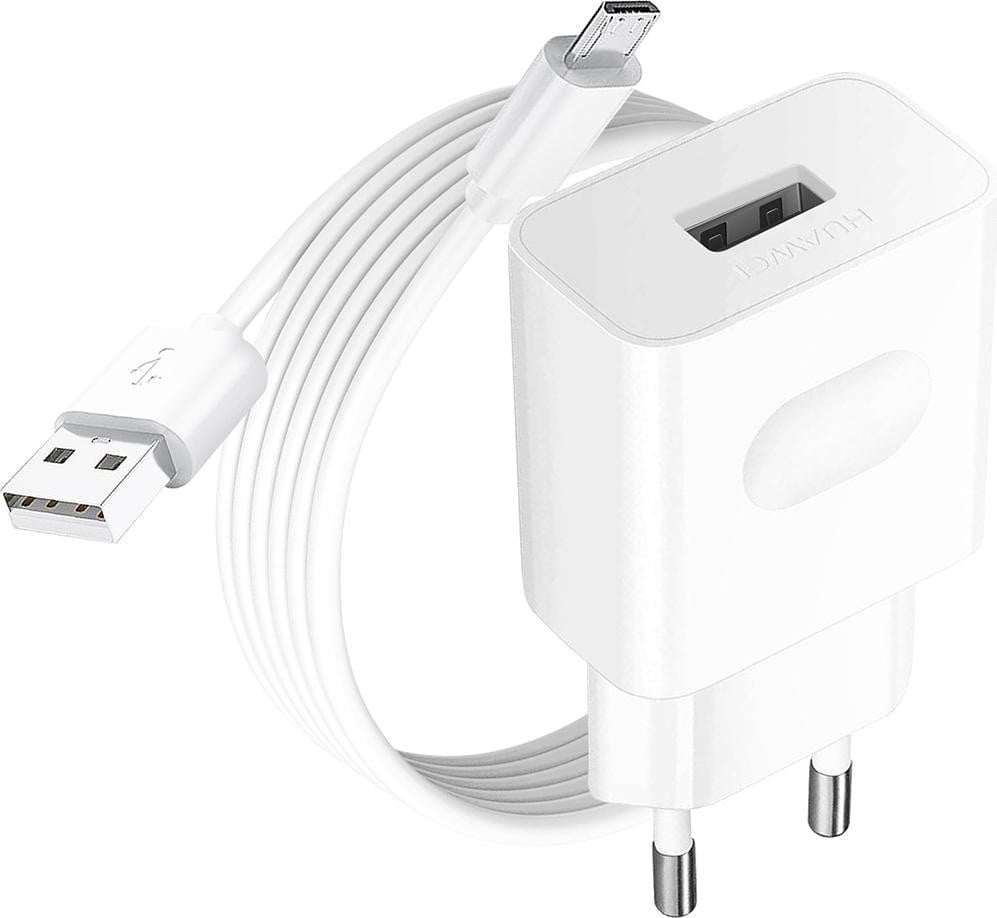 Huawei originele snellader 1A met Micro-USB oplaadkabel, wit