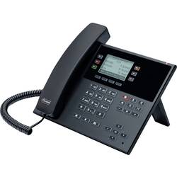 Auerswald COMfortel D-210 Schnurgebundenes Telefon, VoIP Freisprechen, Headsetanschluss, Optische Anrufsignalisierung, PoE Grafik-Display Schwarz 90278